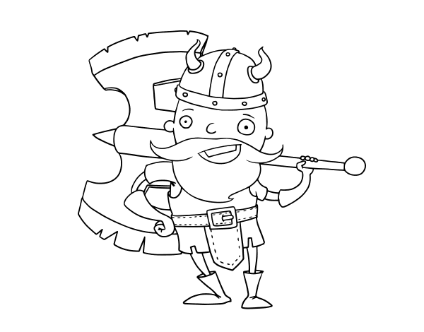 Coloring page: Viking (Characters) #149365 - Free Printable Coloring Pages
