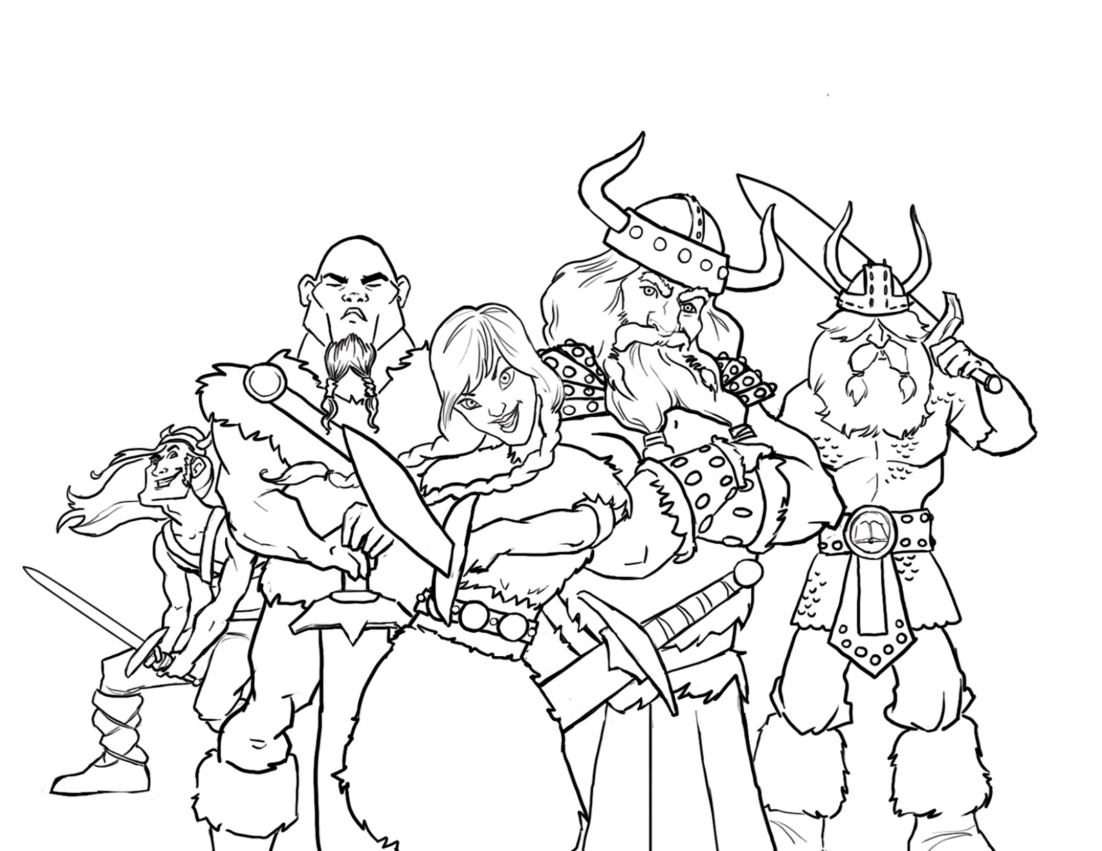 Coloring page: Viking (Characters) #149370 - Free Printable Coloring Pages
