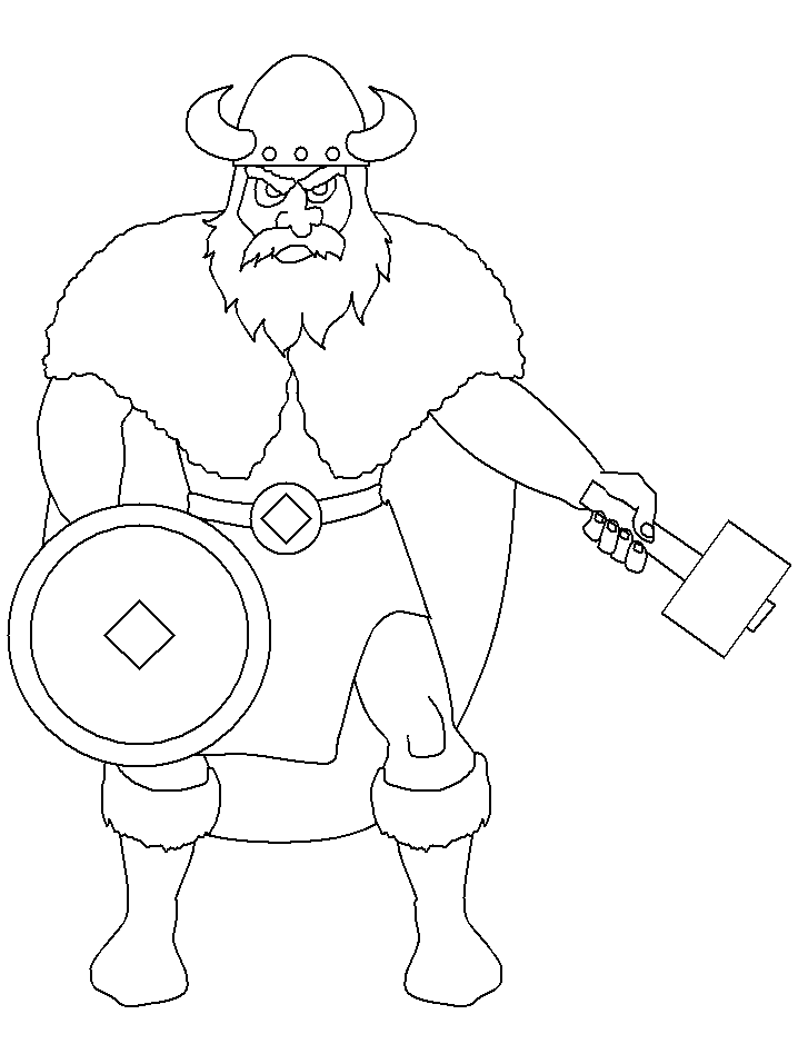 Coloring page: Viking (Characters) #149384 - Free Printable Coloring Pages