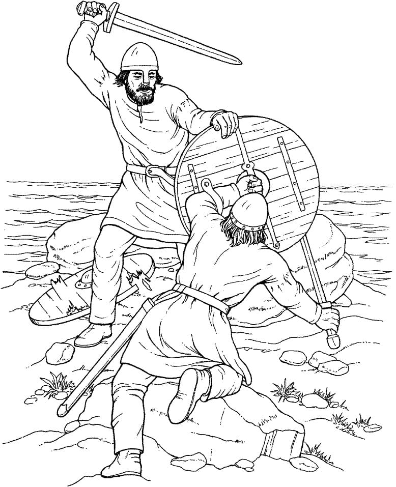 Free printable Viking coloring page #212424 from Characters collection Free printable Viking coloring page #212424 from Characters collection