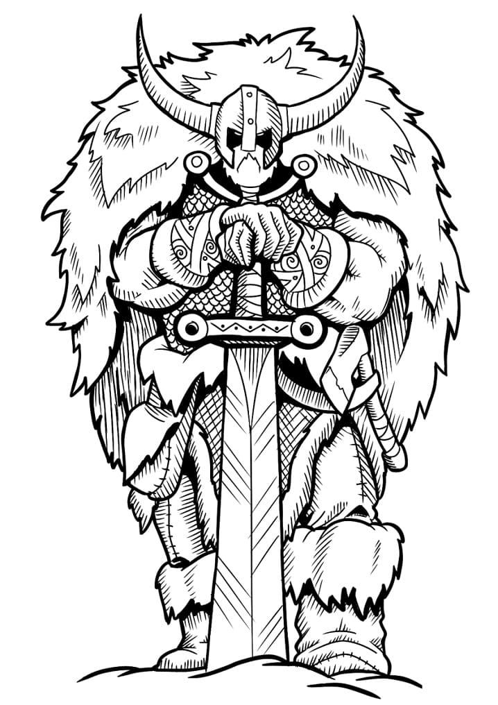 Free printable Viking coloring page #212440 from Characters collection Free printable Viking coloring page #212440 from Characters collection