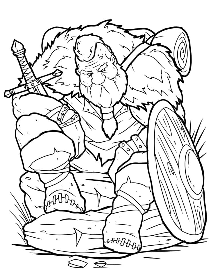 Free printable Viking coloring page #212441 from Characters collection