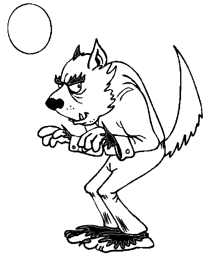 Coloring page: Werewolf (Characters) #100004 - Free Printable Coloring Pages