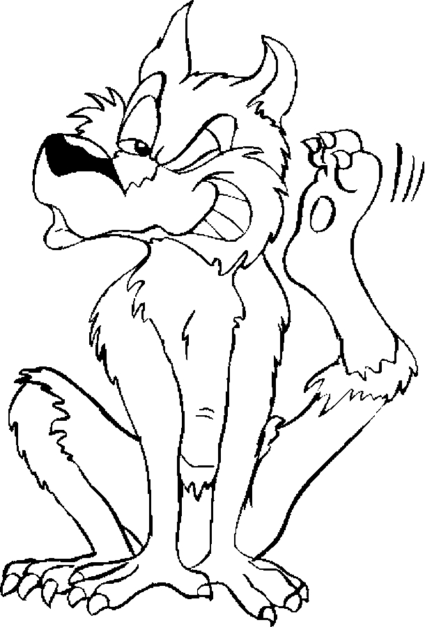 Coloring page: Werewolf (Characters) #100013 - Free Printable Coloring Pages