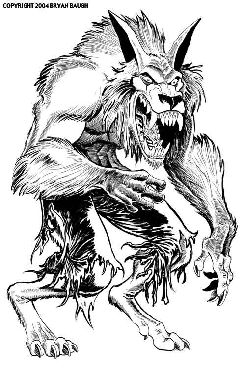 Coloring page: Werewolf (Characters) #100017 - Free Printable Coloring Pages