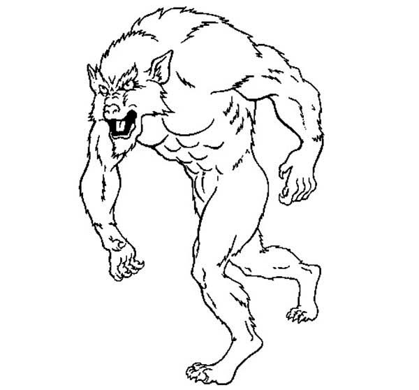 Coloring page: Werewolf (Characters) #100049 - Free Printable Coloring Pages