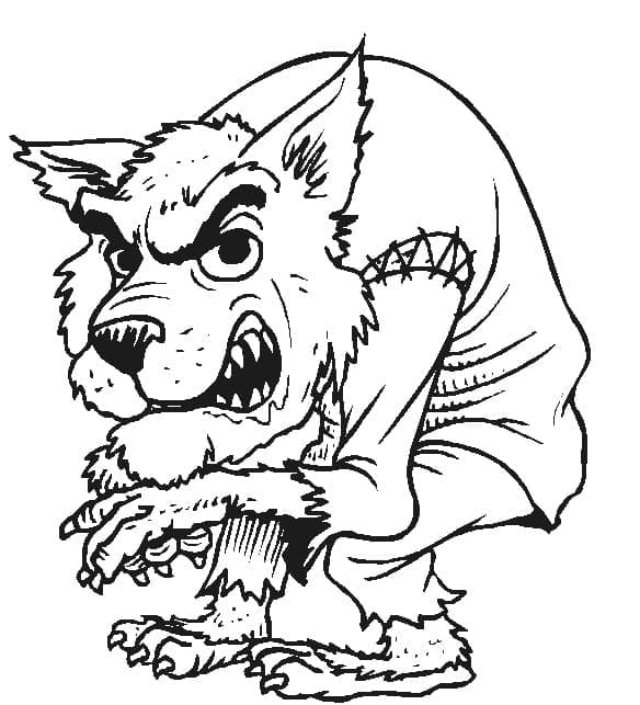 Free printable Werewolf coloring page #201664 from Characters collection Free printable Werewolf coloring page #201664 from Characters collection