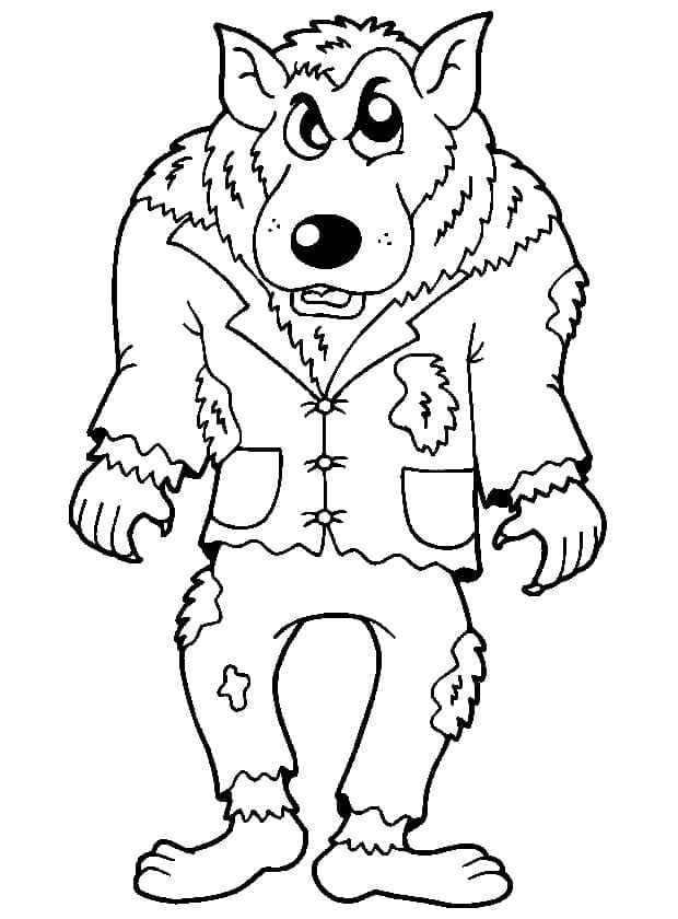 Free printable Werewolf coloring page #201690 from Characters collection