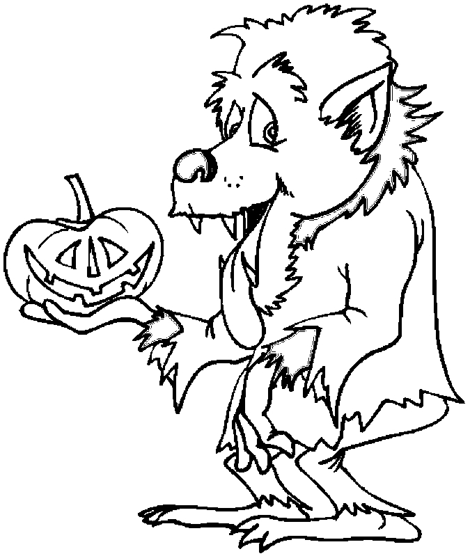 Coloring page: Werewolf (Characters) #99996 - Free Printable Coloring Pages