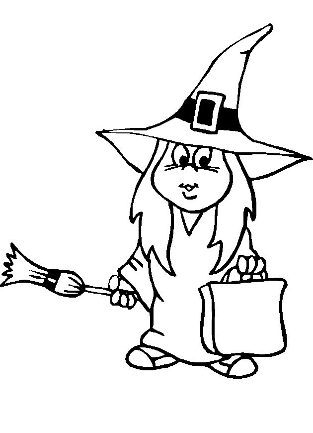 Witch #2 (Characters) – Printable coloring pages