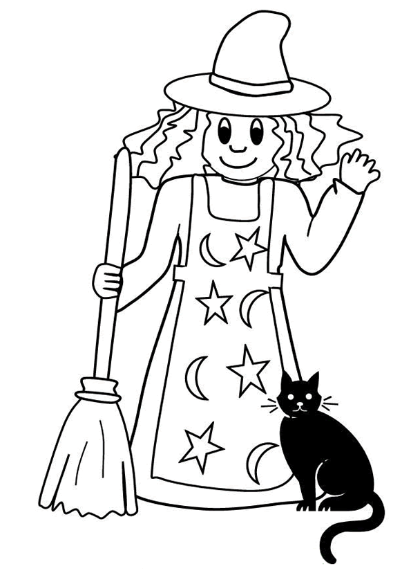 Coloring page: Witch (Characters) #108128 - Free Printable Coloring Pages