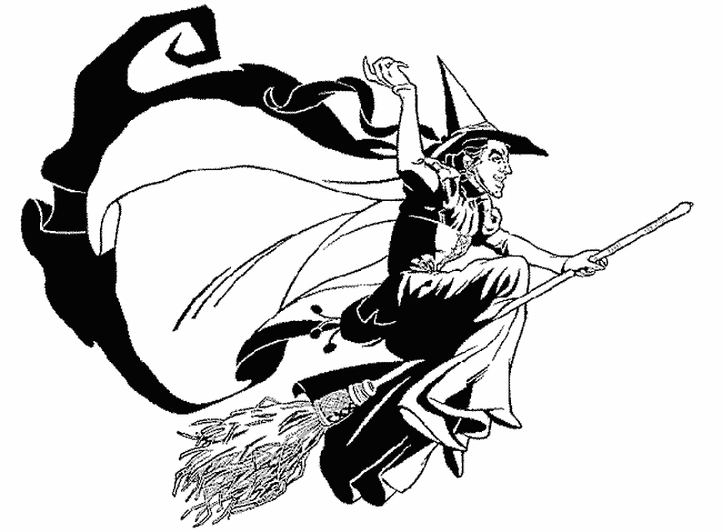 Coloring page: Witch (Characters) #108129 - Free Printable Coloring Pages