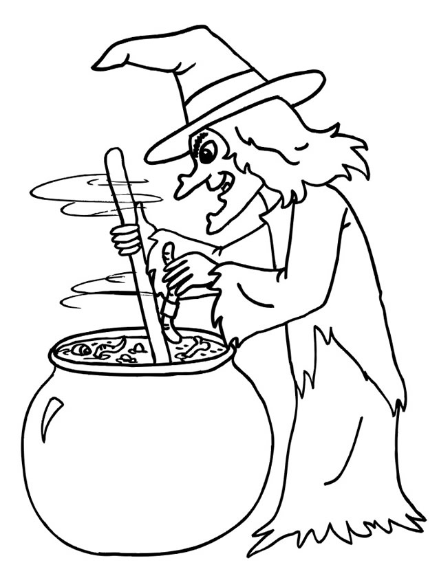 Coloring page: Witch (Characters) #108136 - Free Printable Coloring Pages