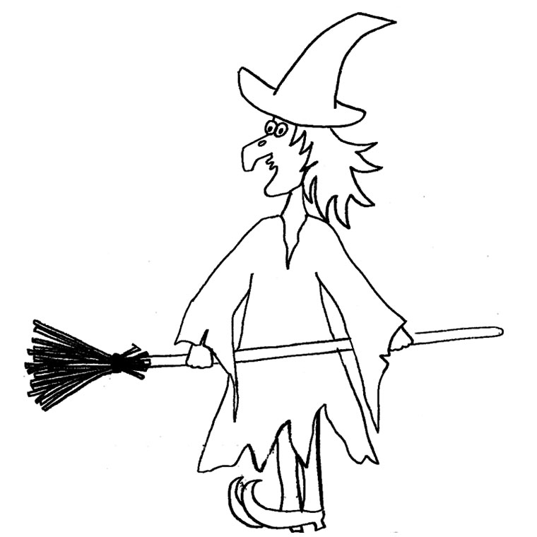 Coloring page: Witch (Characters) #108149 - Free Printable Coloring Pages