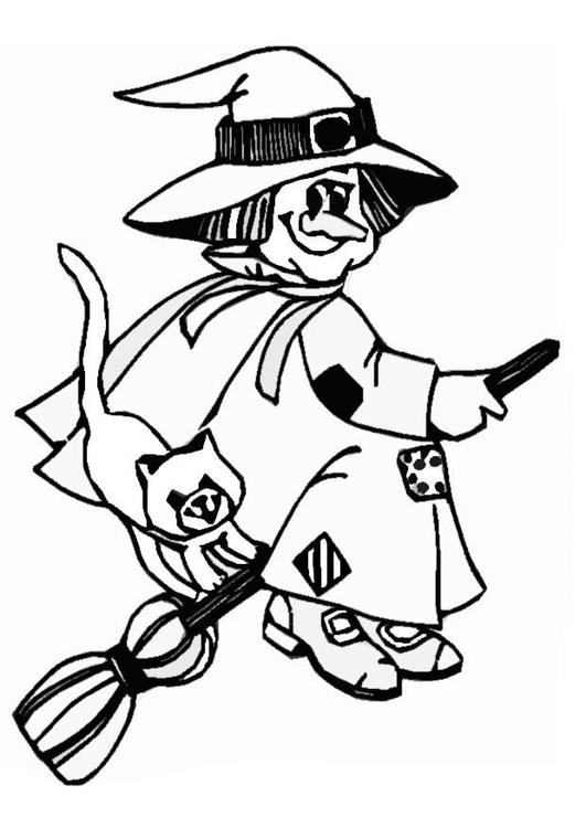 Coloring page: Witch (Characters) #108153 - Free Printable Coloring Pages