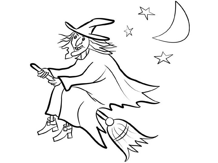 Coloring page: Witch (Characters) #108160 - Free Printable Coloring Pages