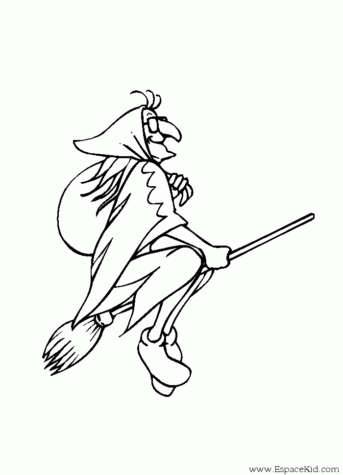 Coloring page: Witch (Characters) #108186 - Free Printable Coloring Pages