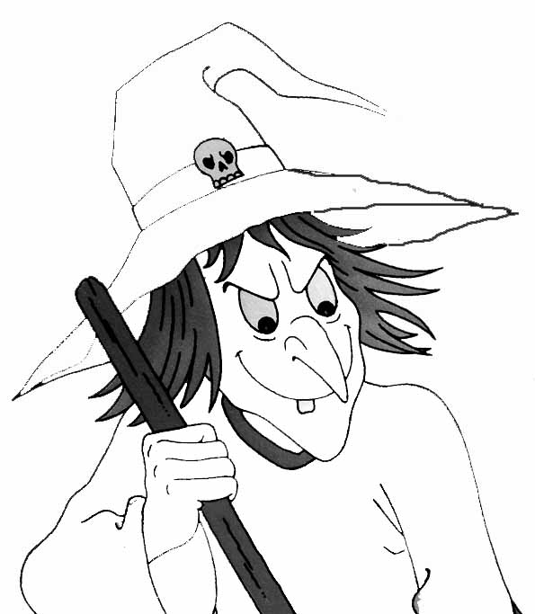 Coloring page: Witch (Characters) #108192 - Free Printable Coloring Pages