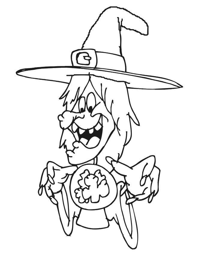 Coloring page: Witch (Characters) #108196 - Free Printable Coloring Pages