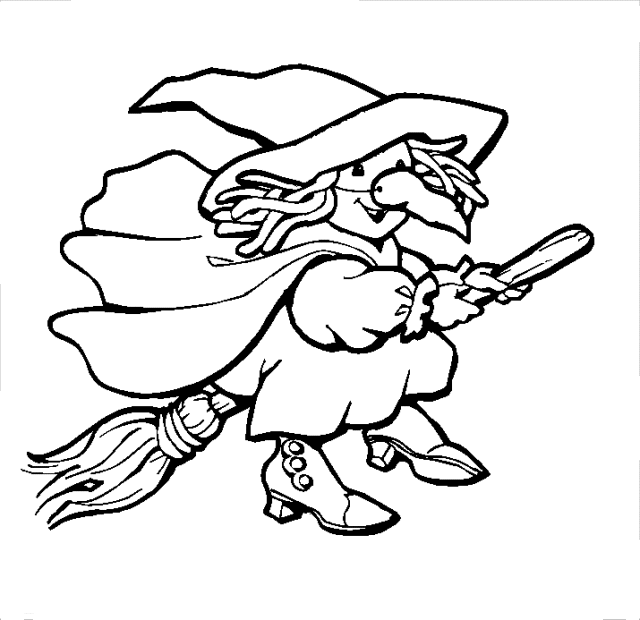 Coloring page: Witch (Characters) #108214 - Free Printable Coloring Pages