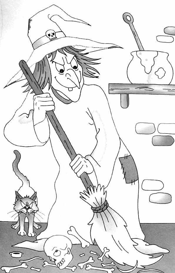 Coloring page: Witch (Characters) #108219 - Free Printable Coloring Pages