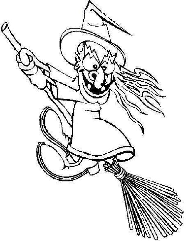 Coloring page: Witch (Characters) #108220 - Free Printable Coloring Pages