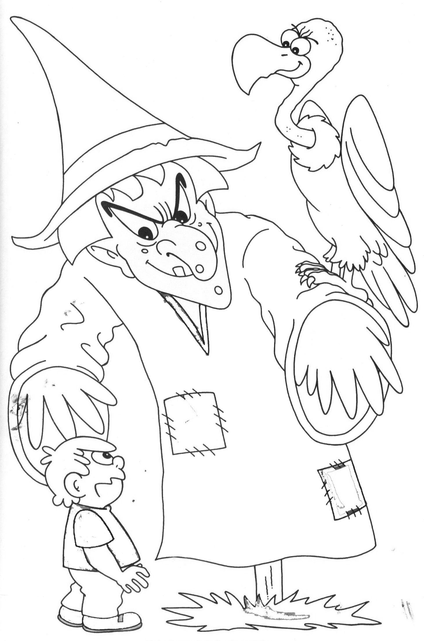 Coloring page: Witch (Characters) #108223 - Free Printable Coloring Pages