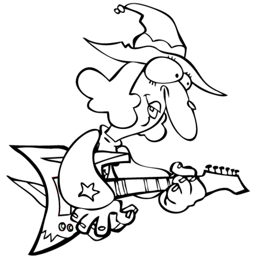 Coloring page: Witch (Characters) #108237 - Free Printable Coloring Pages