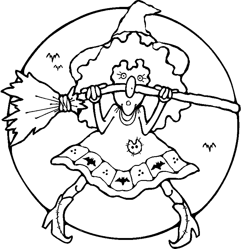 Coloring page: Witch (Characters) #108248 - Free Printable Coloring Pages