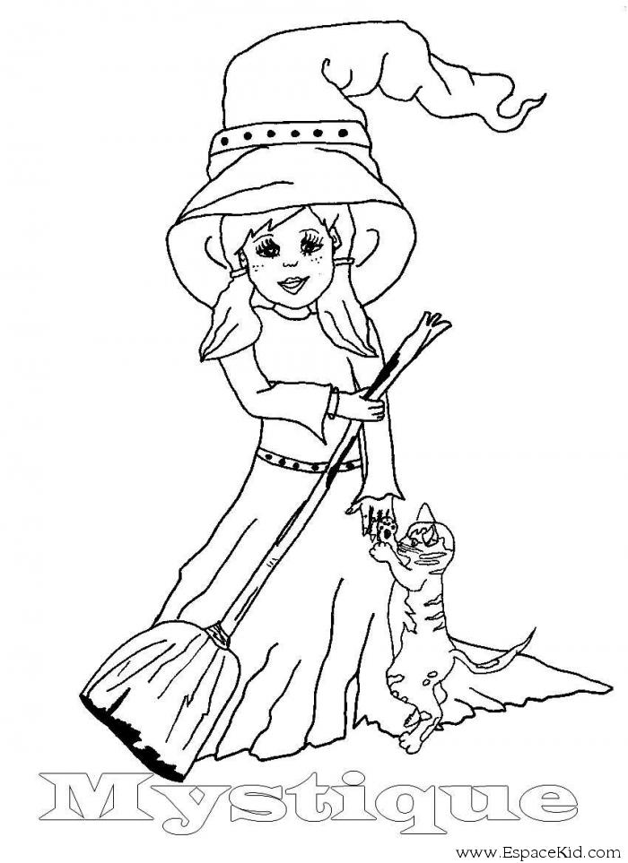 Coloring page: Witch (Characters) #108251 - Free Printable Coloring Pages