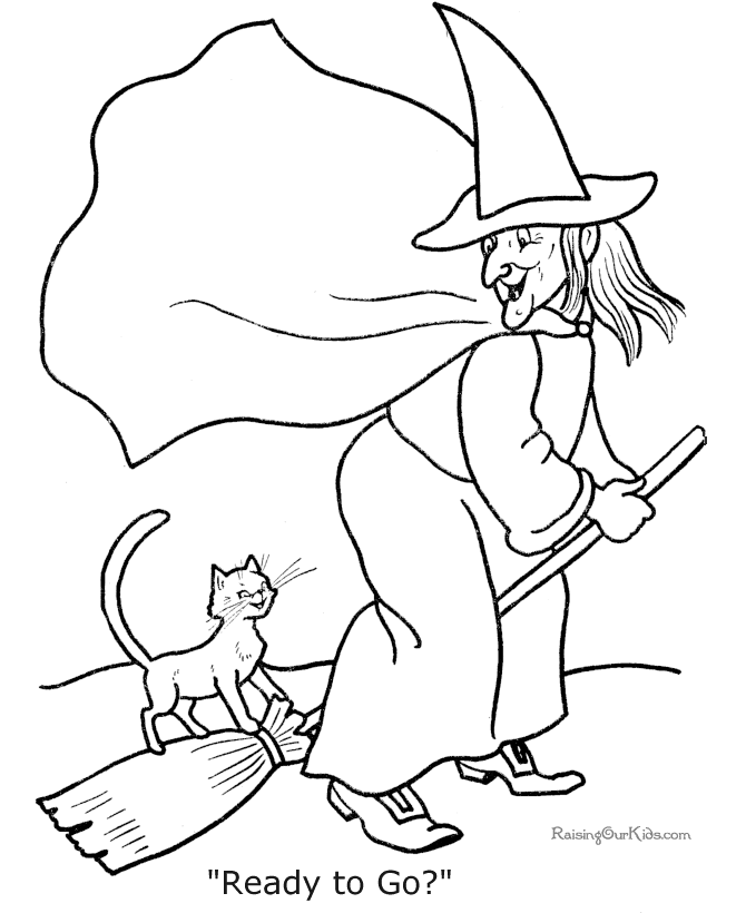 Coloring page: Witch (Characters) #108264 - Free Printable Coloring Pages