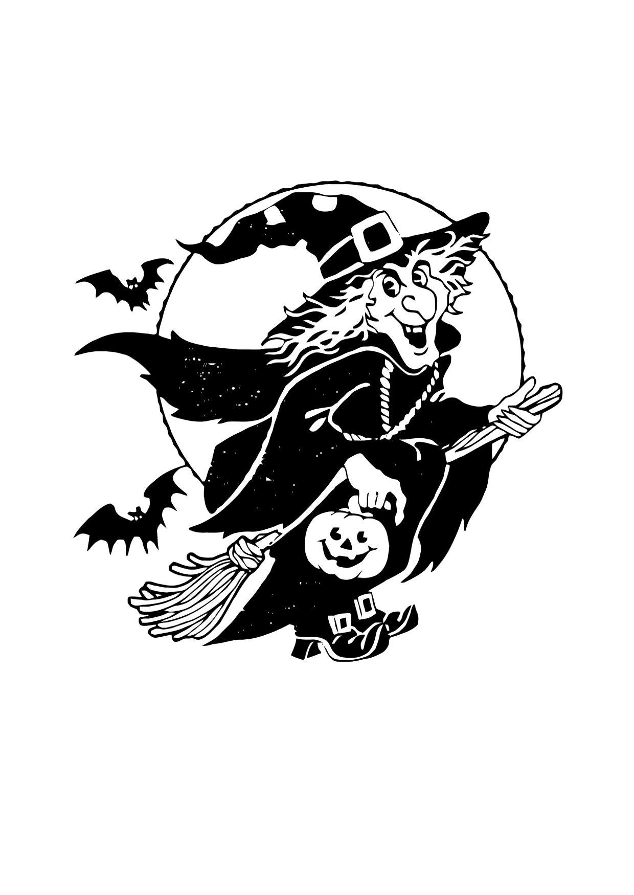 Coloring page: Witch (Characters) #108274 - Free Printable Coloring Pages