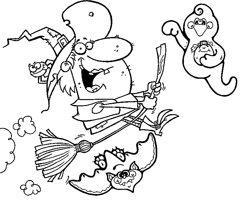 Coloring page: Witch (Characters) #108302 - Free Printable Coloring Pages