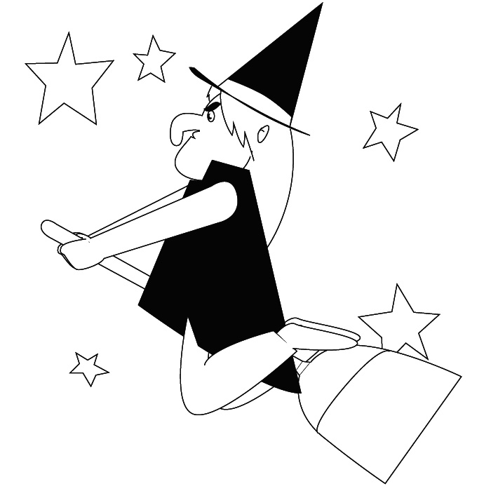 Coloring page: Witch (Characters) #108316 - Free Printable Coloring Pages