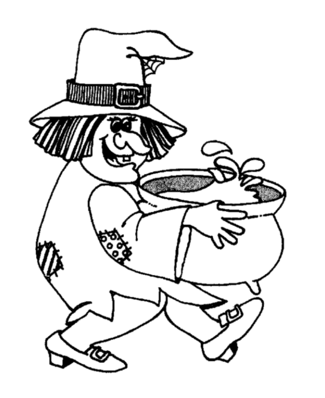 Coloring page: Witch (Characters) #108345 - Free Printable Coloring Pages