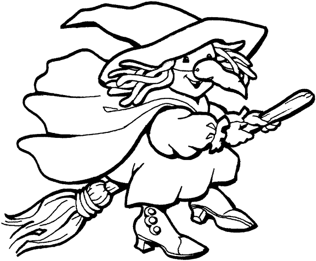 Coloring page: Witch (Characters) #108349 - Free Printable Coloring Pages