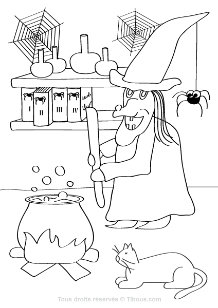 Coloring page: Witch (Characters) #108357 - Free Printable Coloring Pages