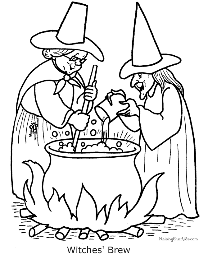 Coloring page: Witch (Characters) #108368 - Free Printable Coloring Pages