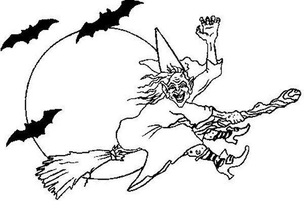 Coloring page: Witch (Characters) #108383 - Free Printable Coloring Pages