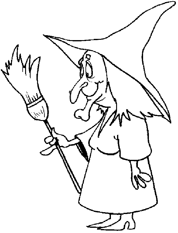 Coloring page: Witch (Characters) #108391 - Free Printable Coloring Pages