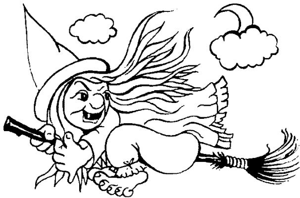 Coloring page: Witch (Characters) #108410 - Free Printable Coloring Pages