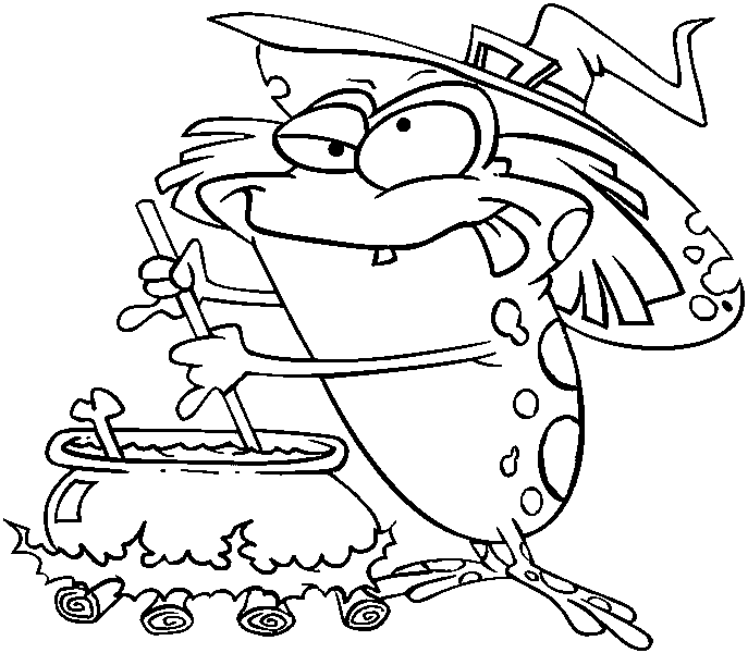 Coloring page: Witch (Characters) #108419 - Free Printable Coloring Pages