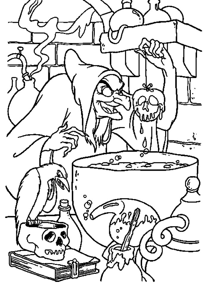 Coloring page: Witch (Characters) #108444 - Free Printable Coloring Pages