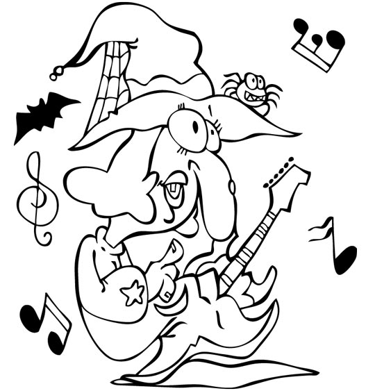 Coloring page: Witch (Characters) #108445 - Free Printable Coloring Pages