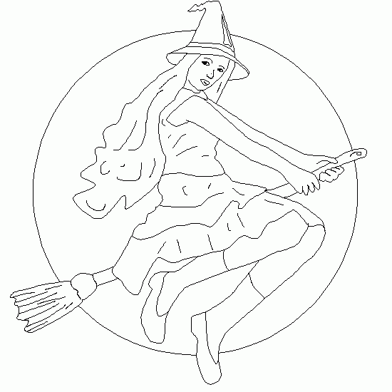 Coloring page: Witch (Characters) #108446 - Free Printable Coloring Pages