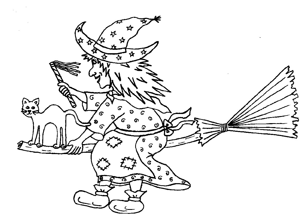 Coloring page: Witch (Characters) #108449 - Free Printable Coloring Pages