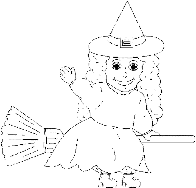 Coloring page: Witch (Characters) #108450 - Free Printable Coloring Pages