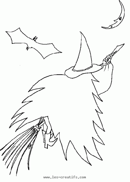 Coloring page: Witch (Characters) #108471 - Free Printable Coloring Pages