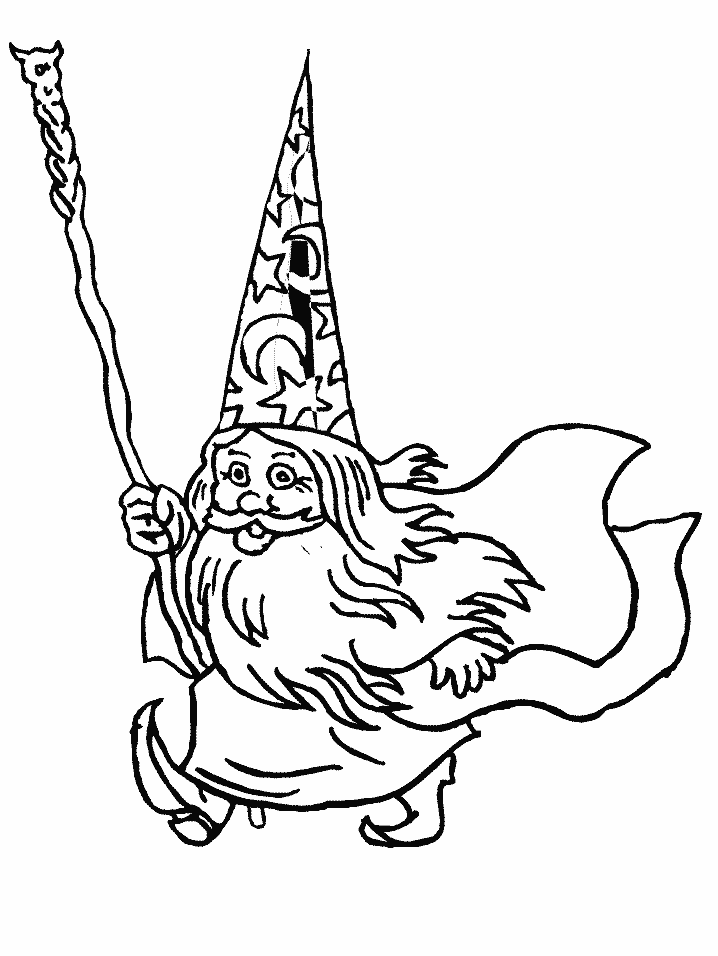 Coloring page: Wizard (Characters) #107788 - Free Printable Coloring Pages