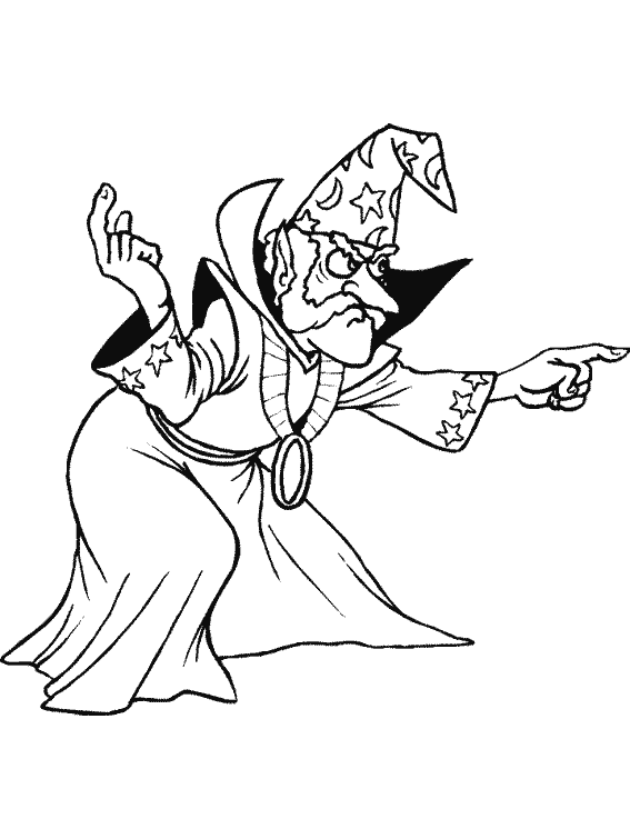 Coloring page: Wizard (Characters) #107789 - Free Printable Coloring Pages